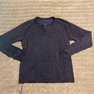 Long Sleeve Metal Vent Tech Henley